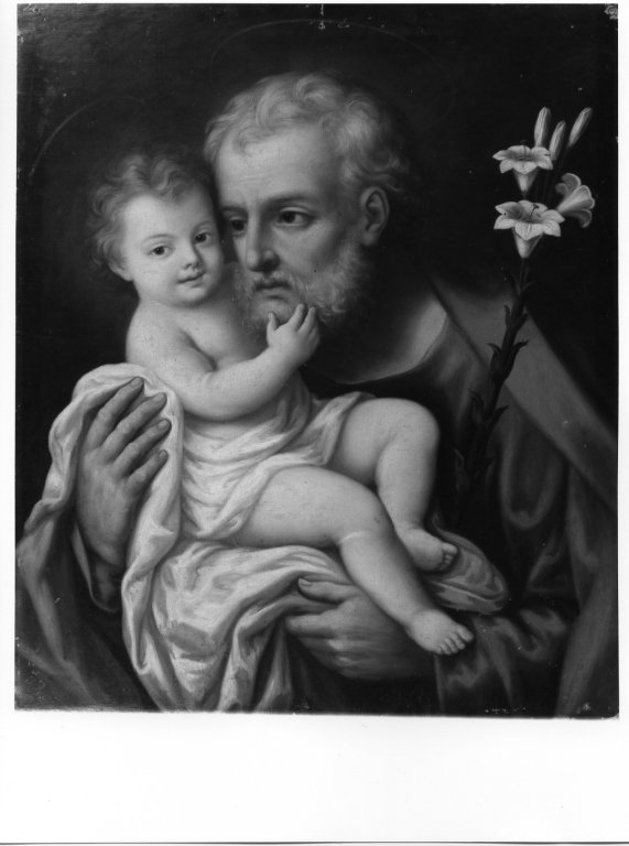 San Giuseppe e Ges&ugrave; Bambino (dipinto) by Reni Guido (sec. XIX)